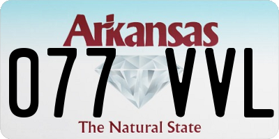 AR license plate 077VVL