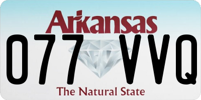 AR license plate 077VVQ