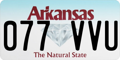 AR license plate 077VVU