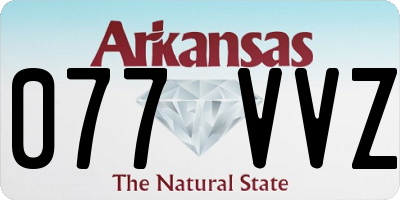 AR license plate 077VVZ