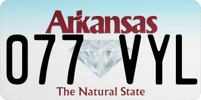 AR license plate 077VYL