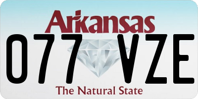 AR license plate 077VZE