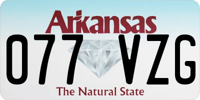 AR license plate 077VZG