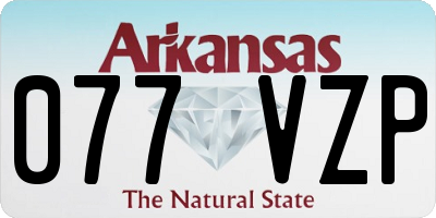 AR license plate 077VZP