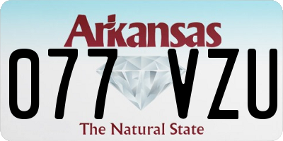 AR license plate 077VZU