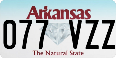 AR license plate 077VZZ