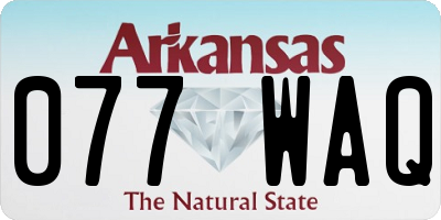 AR license plate 077WAQ