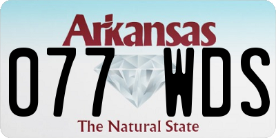AR license plate 077WDS