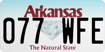 AR license plate 077WFE