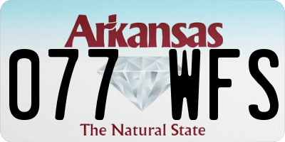 AR license plate 077WFS