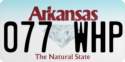 AR license plate 077WHP