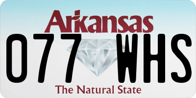 AR license plate 077WHS