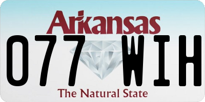 AR license plate 077WIH