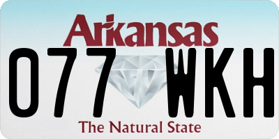 AR license plate 077WKH