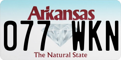 AR license plate 077WKN