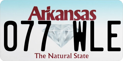 AR license plate 077WLE