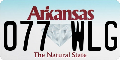 AR license plate 077WLG