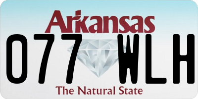 AR license plate 077WLH