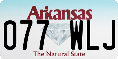 AR license plate 077WLJ