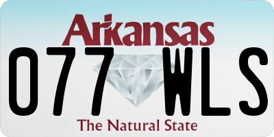 AR license plate 077WLS