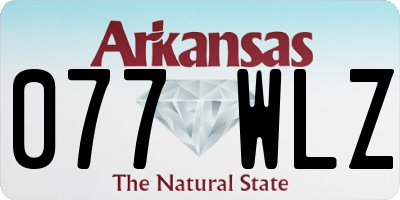 AR license plate 077WLZ