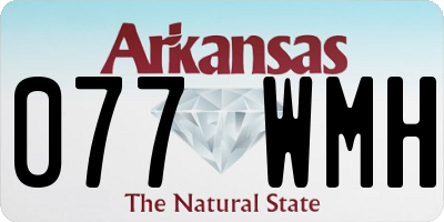 AR license plate 077WMH