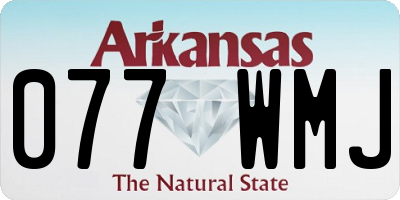 AR license plate 077WMJ