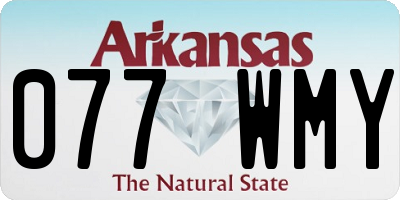 AR license plate 077WMY