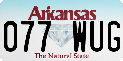 AR license plate 077WUG