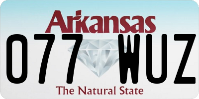 AR license plate 077WUZ