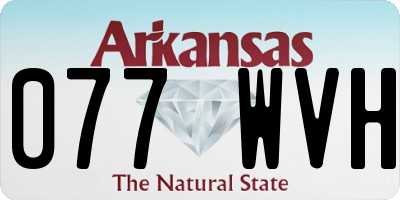AR license plate 077WVH