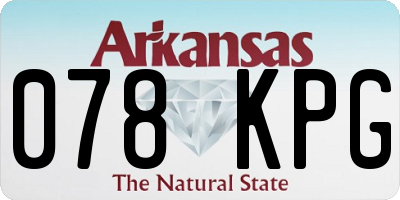 AR license plate 078KPG