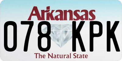 AR license plate 078KPK