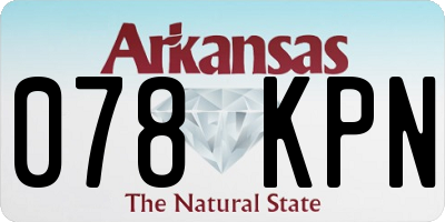 AR license plate 078KPN