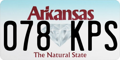 AR license plate 078KPS