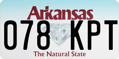 AR license plate 078KPT