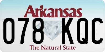 AR license plate 078KQC