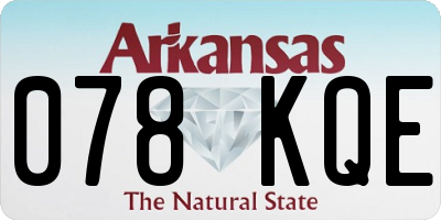AR license plate 078KQE