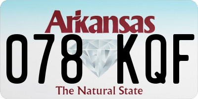 AR license plate 078KQF