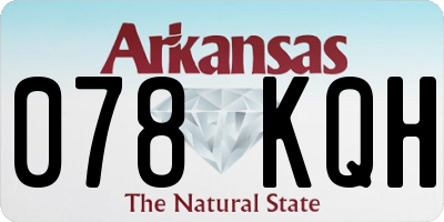 AR license plate 078KQH