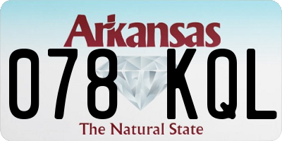 AR license plate 078KQL