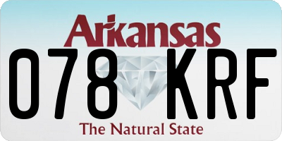 AR license plate 078KRF