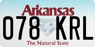 AR license plate 078KRL