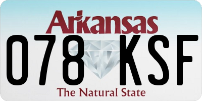 AR license plate 078KSF