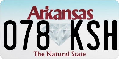 AR license plate 078KSH