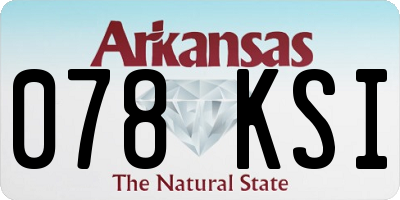 AR license plate 078KSI