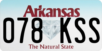 AR license plate 078KSS
