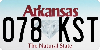 AR license plate 078KST