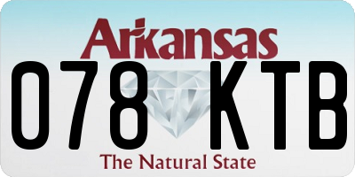 AR license plate 078KTB