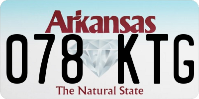 AR license plate 078KTG